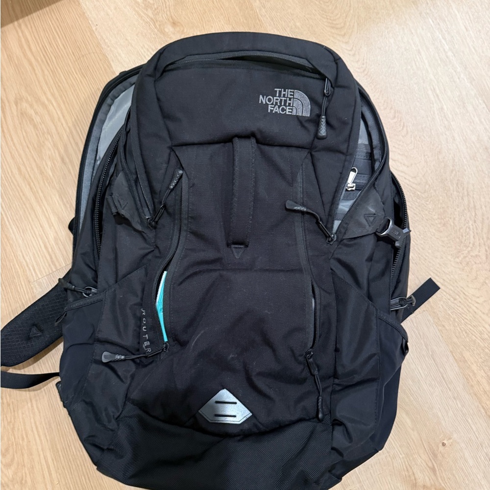 The North Face Black router backpack